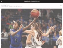 Tablet Screenshot of mngirlsbasketballhub.com